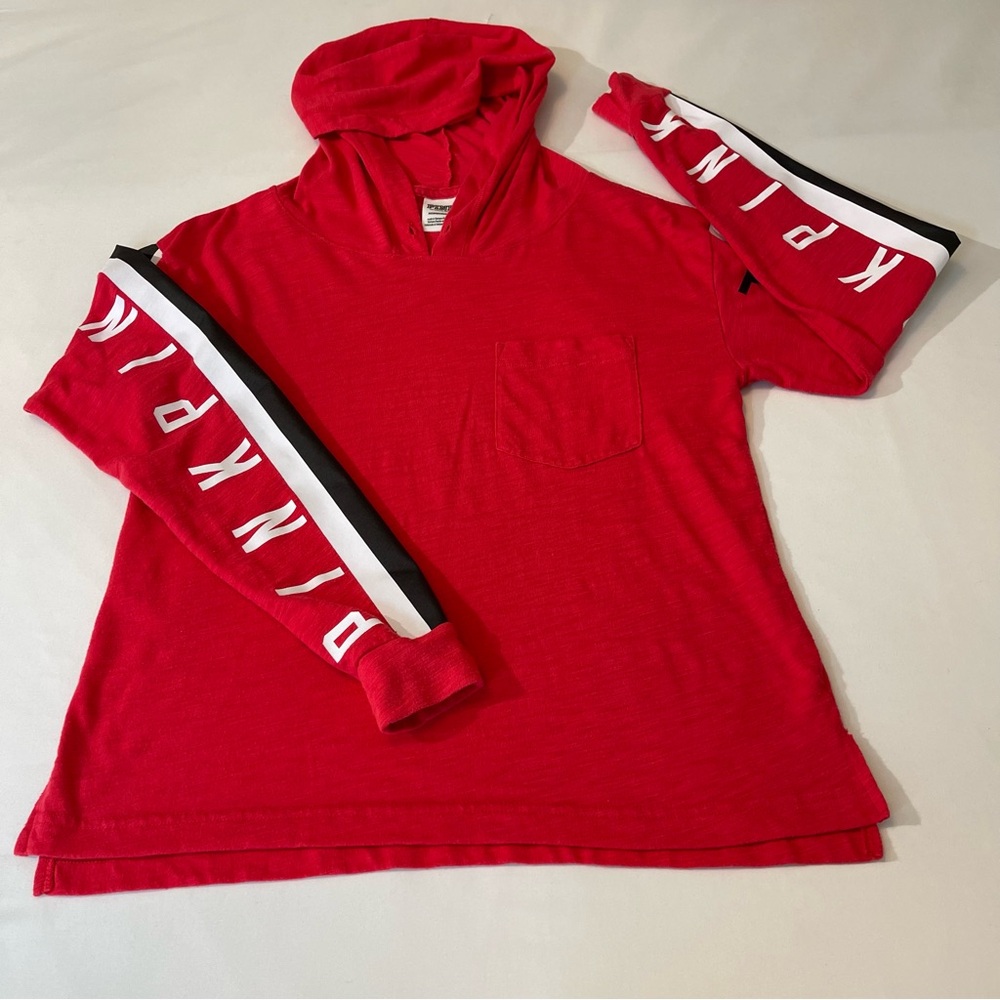 PINK VS, WOMENS XS HOODIE, LONG SLEEVE , NO STRING, VERY GOOD CONDITION …